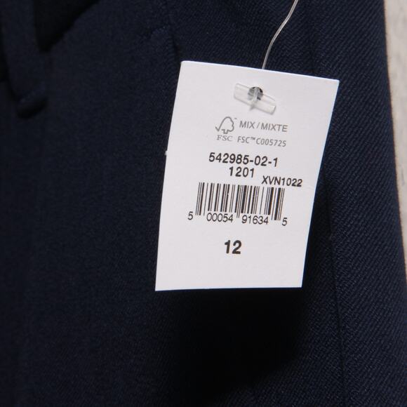 NEW GAP Slim Ankle High Rise Pants Trousers Size 12 Cotton Blend - Picture 4 of 6